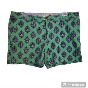 Juniors preppy chino shorts by Red Camel Blue and green size 15